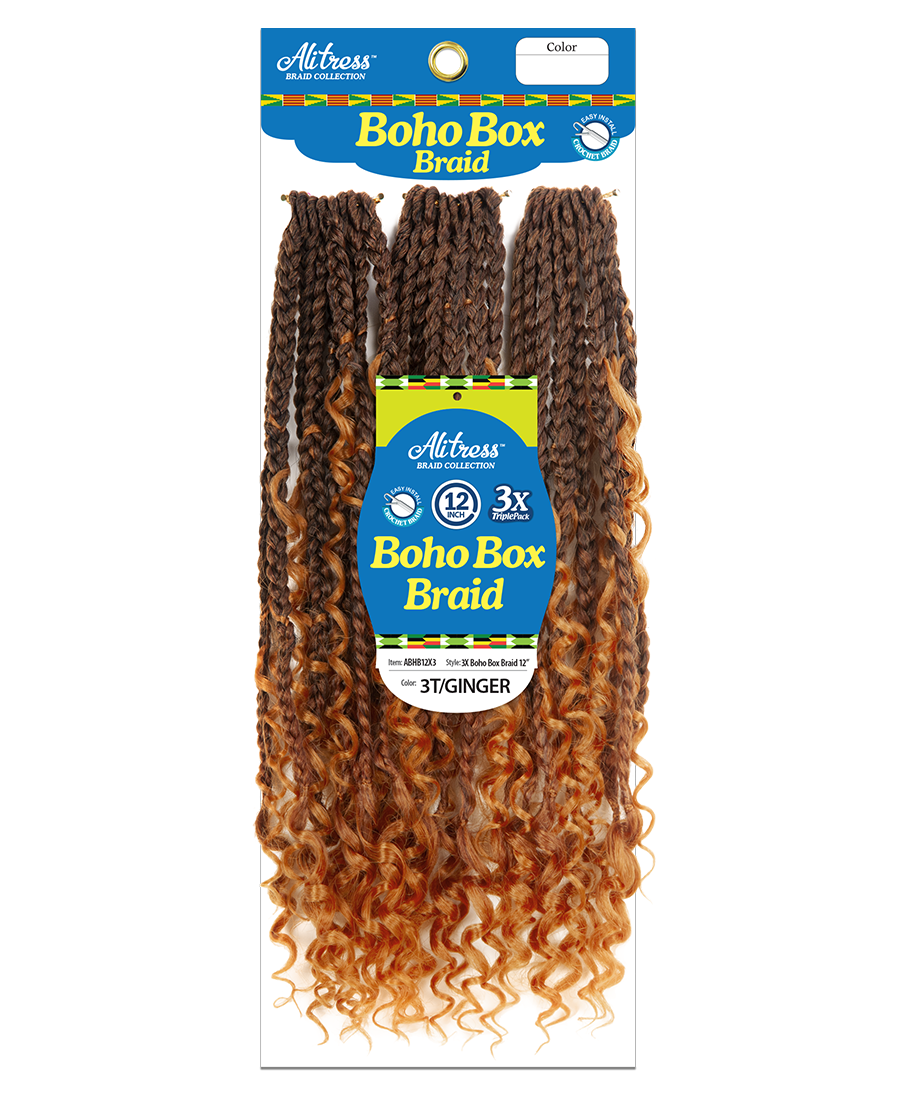 ALITRESS BOHO BOX BRAID 12"X 3PCS