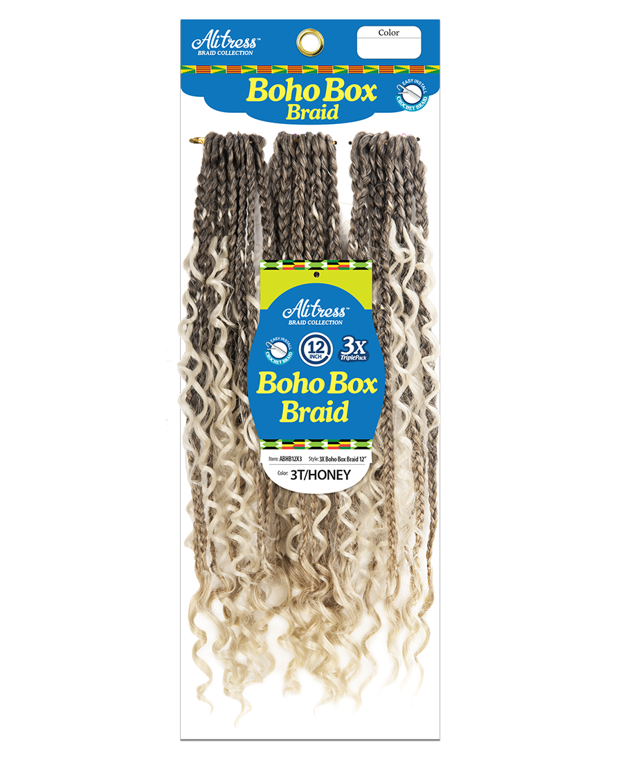 ALITRESS BOHO BOX BRAID 12"X 3PCS